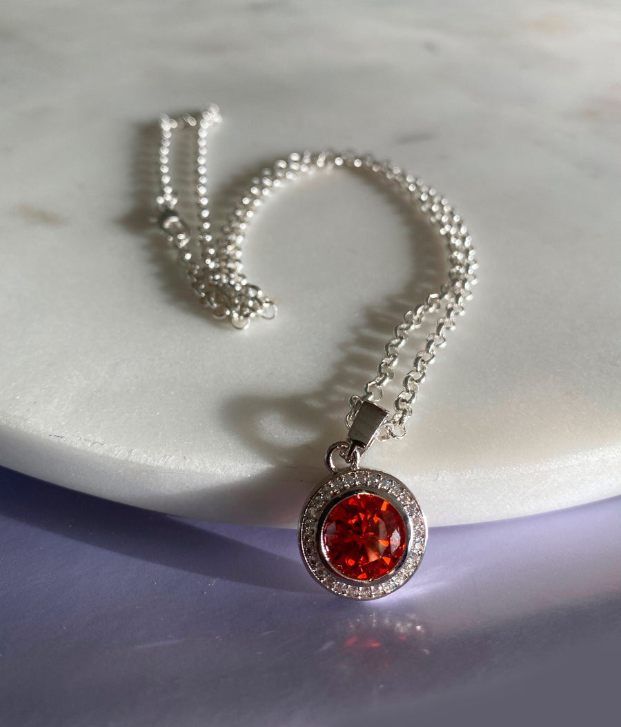 Ruby Orbit Necklace