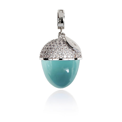 LAST 1! Kagi Turquoise Acorn Pendant - Main Image