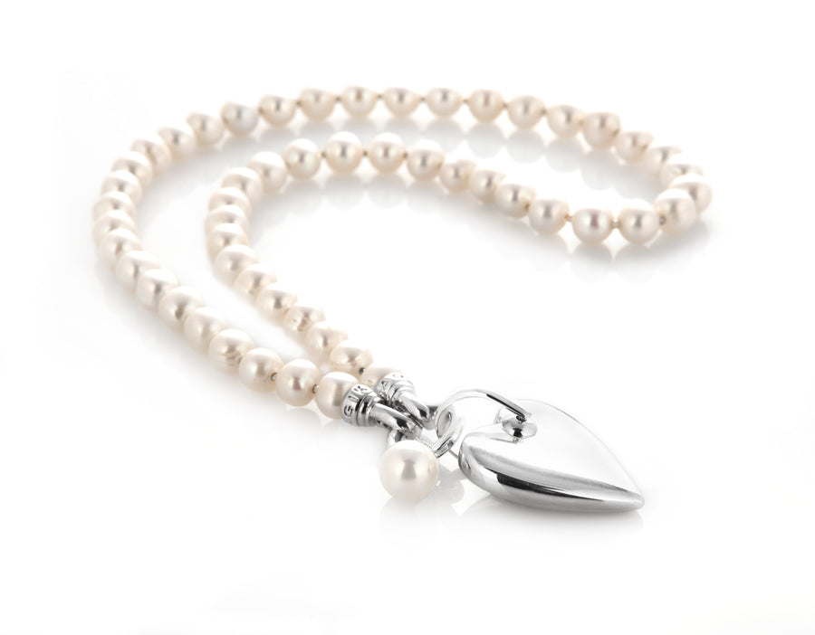 Cream Pearl Necklace 49cm (3926675423318)
