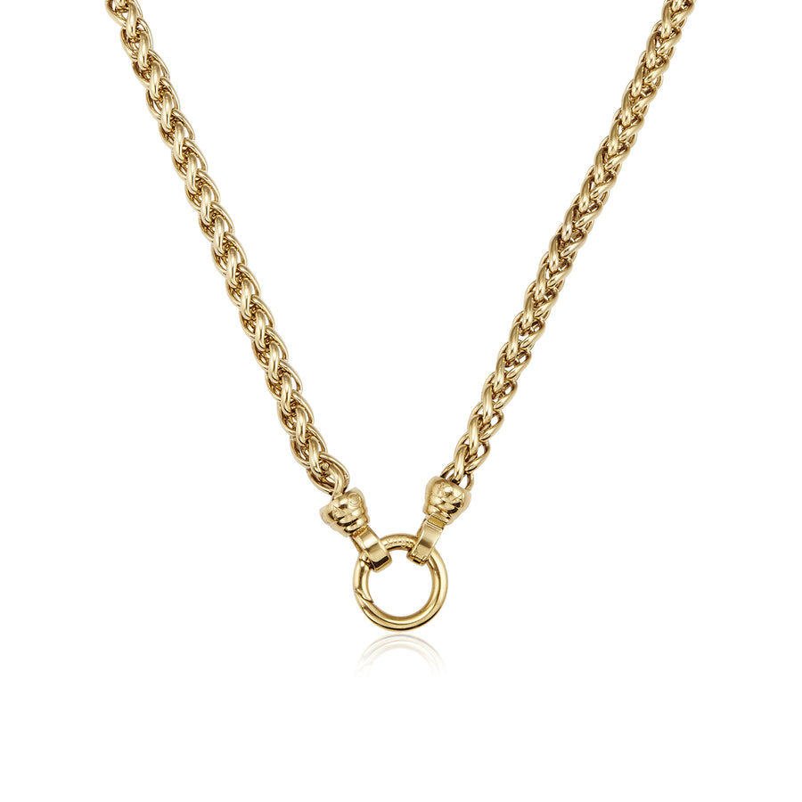 Gold Helix Necklace 49cm (3926672900182)