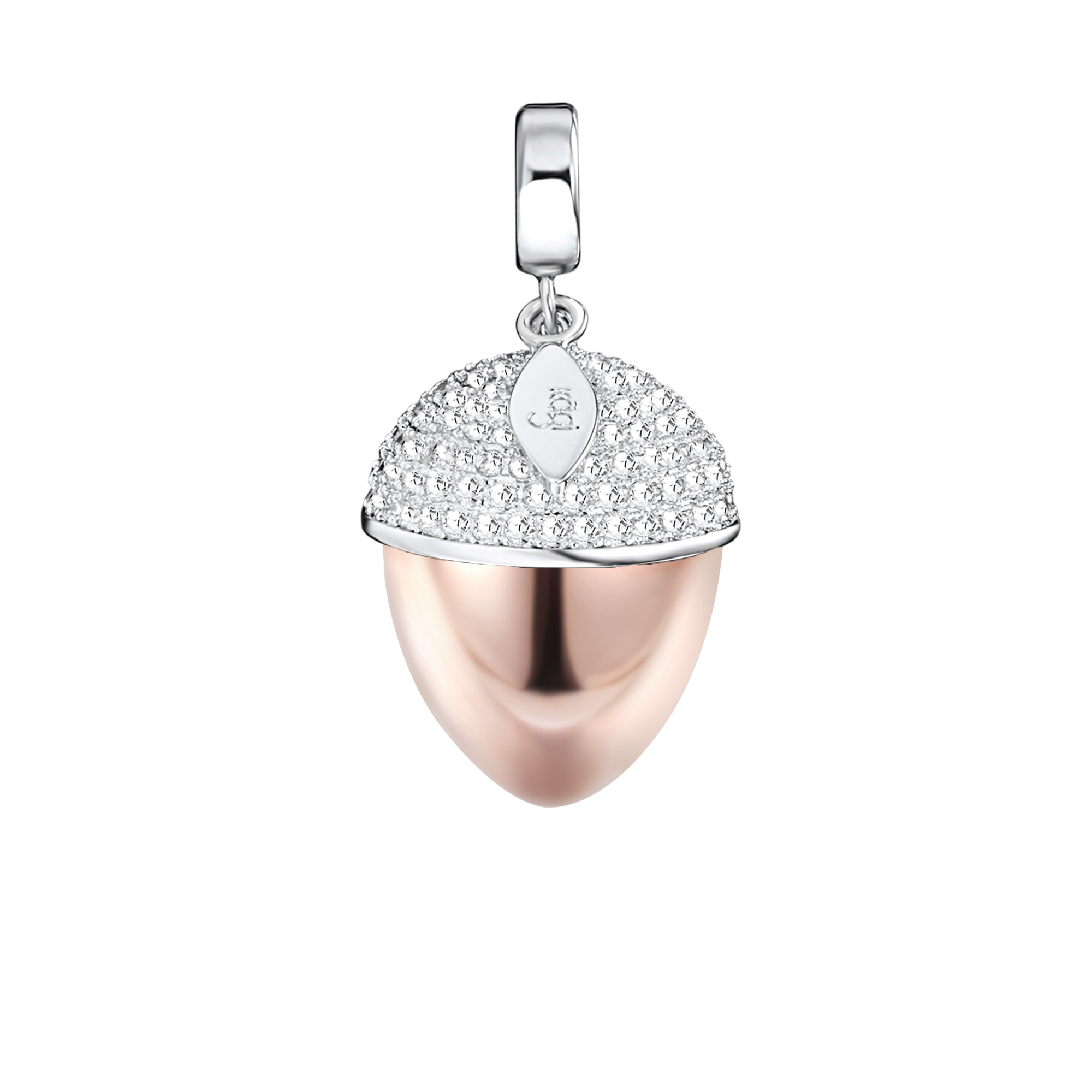 Rose Gold Acorn Pendant