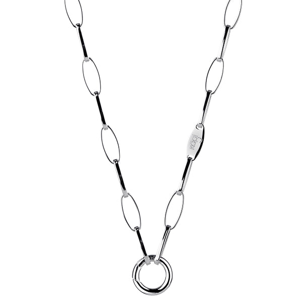 Silver Links Necklace 75cm (3926663528534)