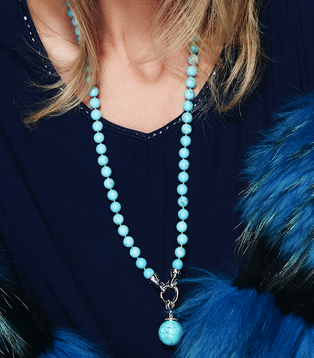 Turquoise Petite Necklace 88cm (3943741390934)