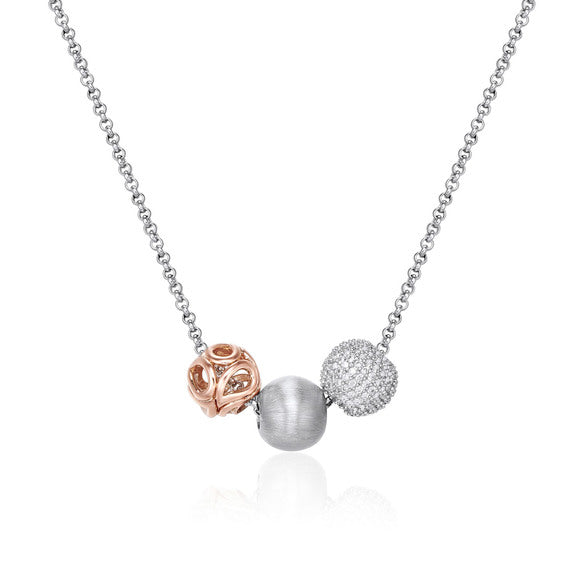 Sunset Trio Necklace 925 Sterling Silver* (3926677258326)