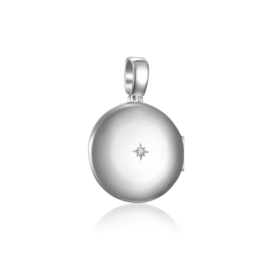 Silver Stella Locket Petite Pendant (3926681649238)