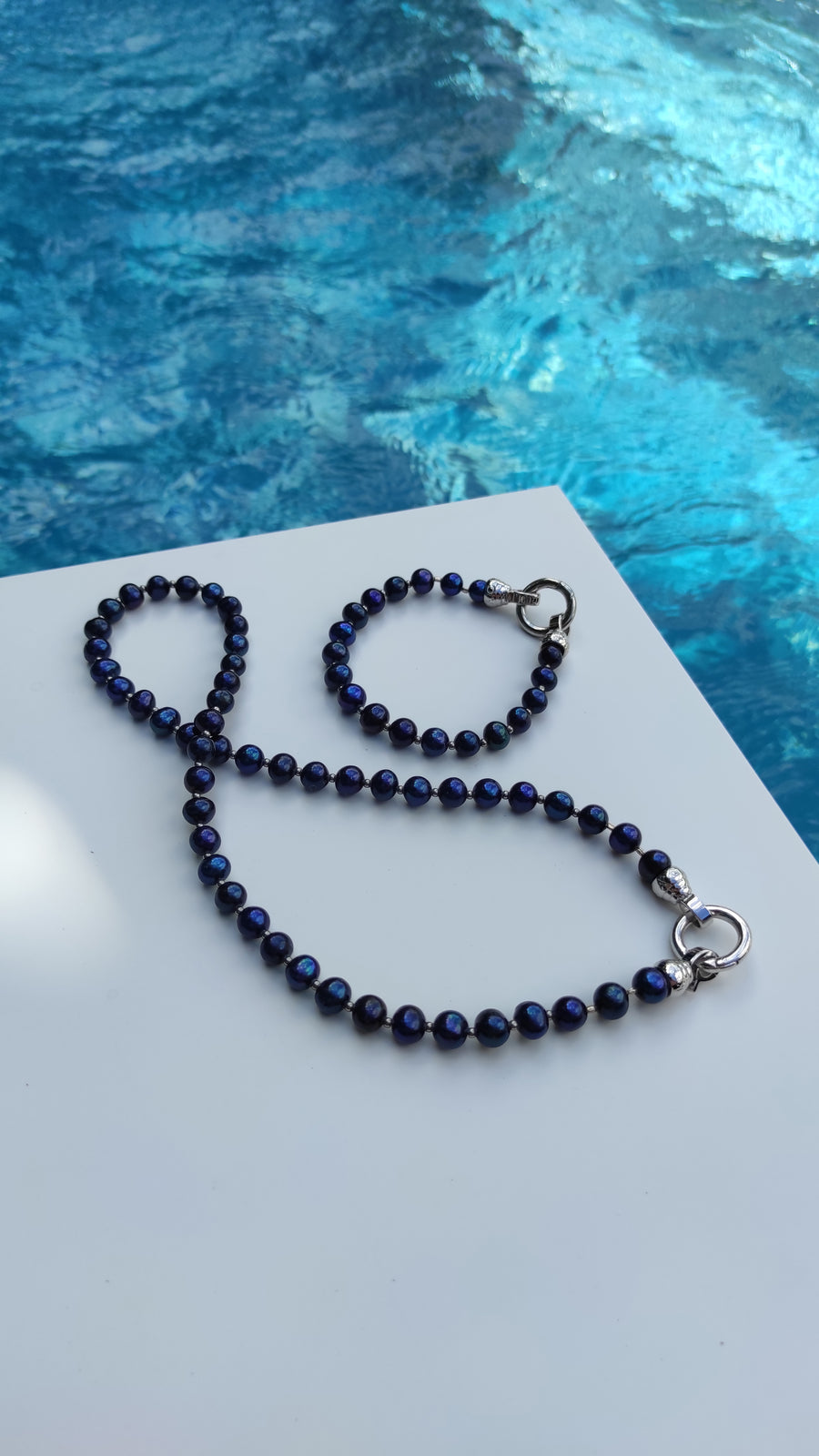 Blue Lagoon Pearl Bracelet Medium