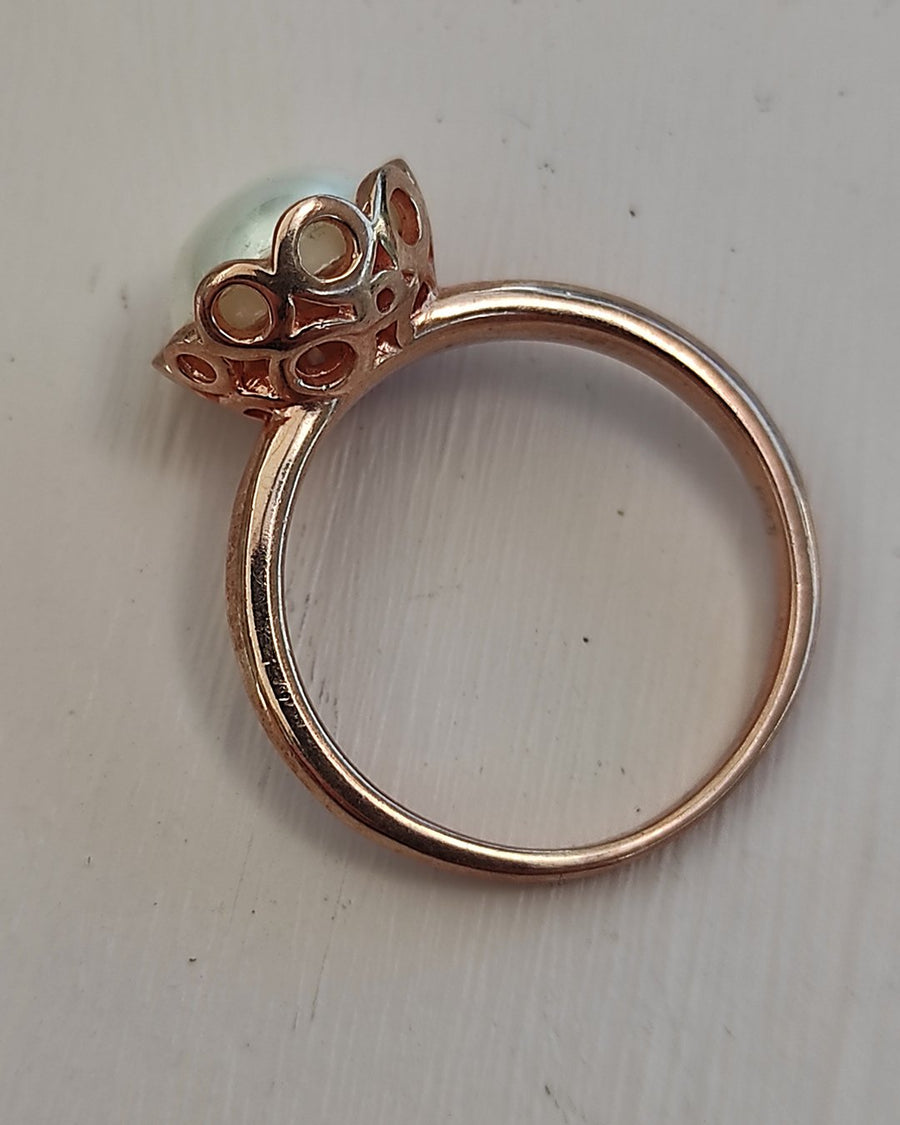 Rose Champagne Bubbles Ring - M
