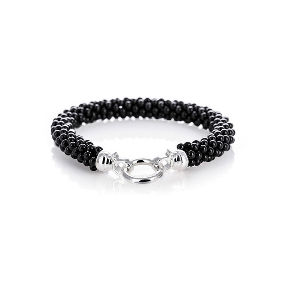 Black Weave Bracelet Medium* (3926676635734)