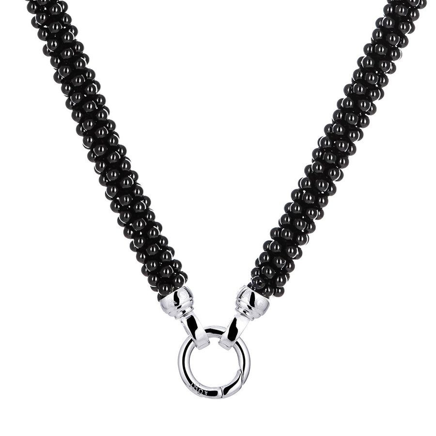 Black Weave Necklace* (3926676570198)