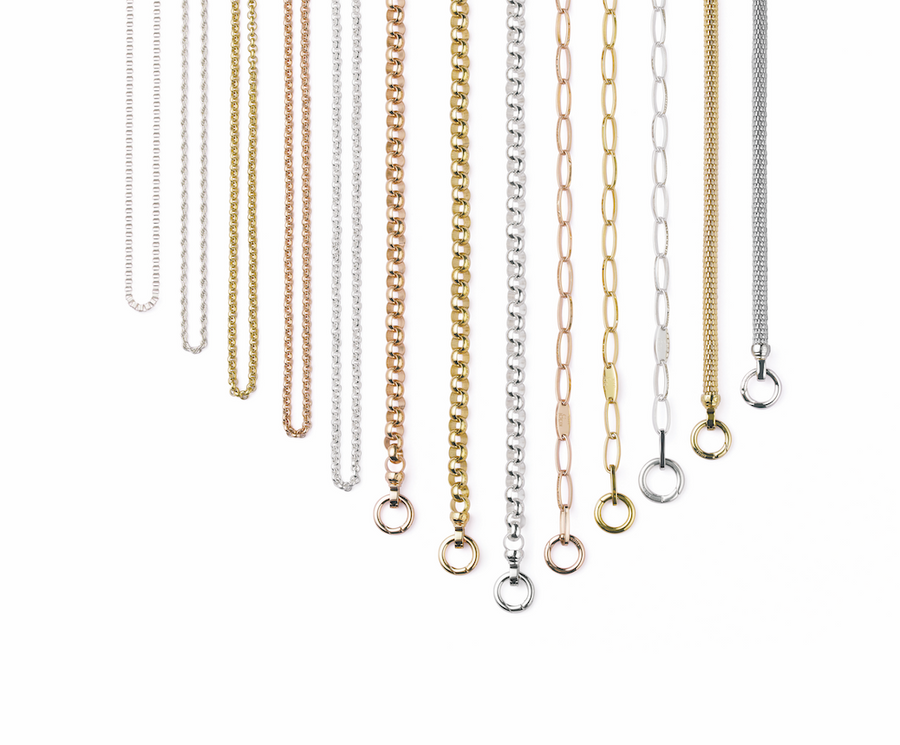 Gold Links Necklace 75cm (3926672769110)