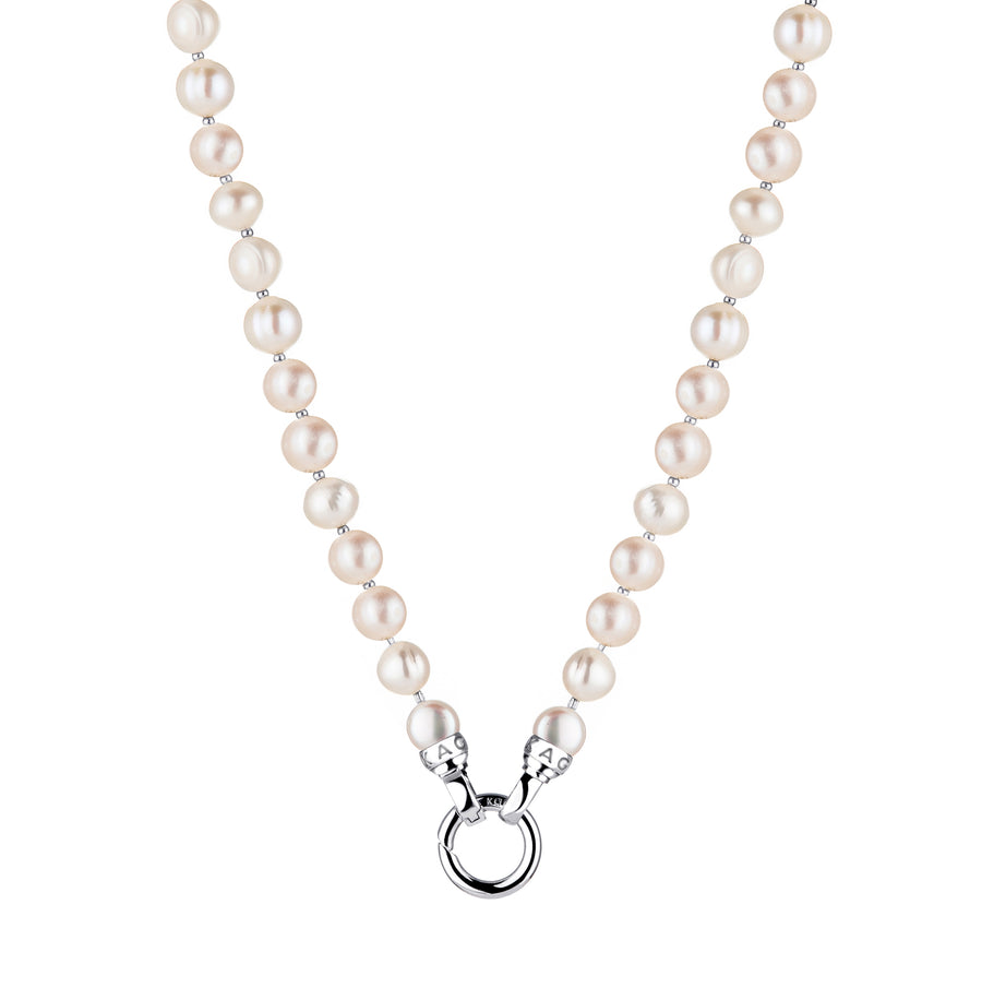 Cream Pearl Petite Necklace 88cm (3926675292246)