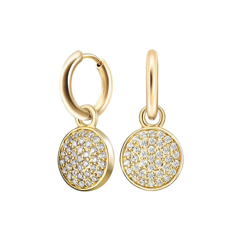 Gold Cosmos Ear Charms (3926673653846)