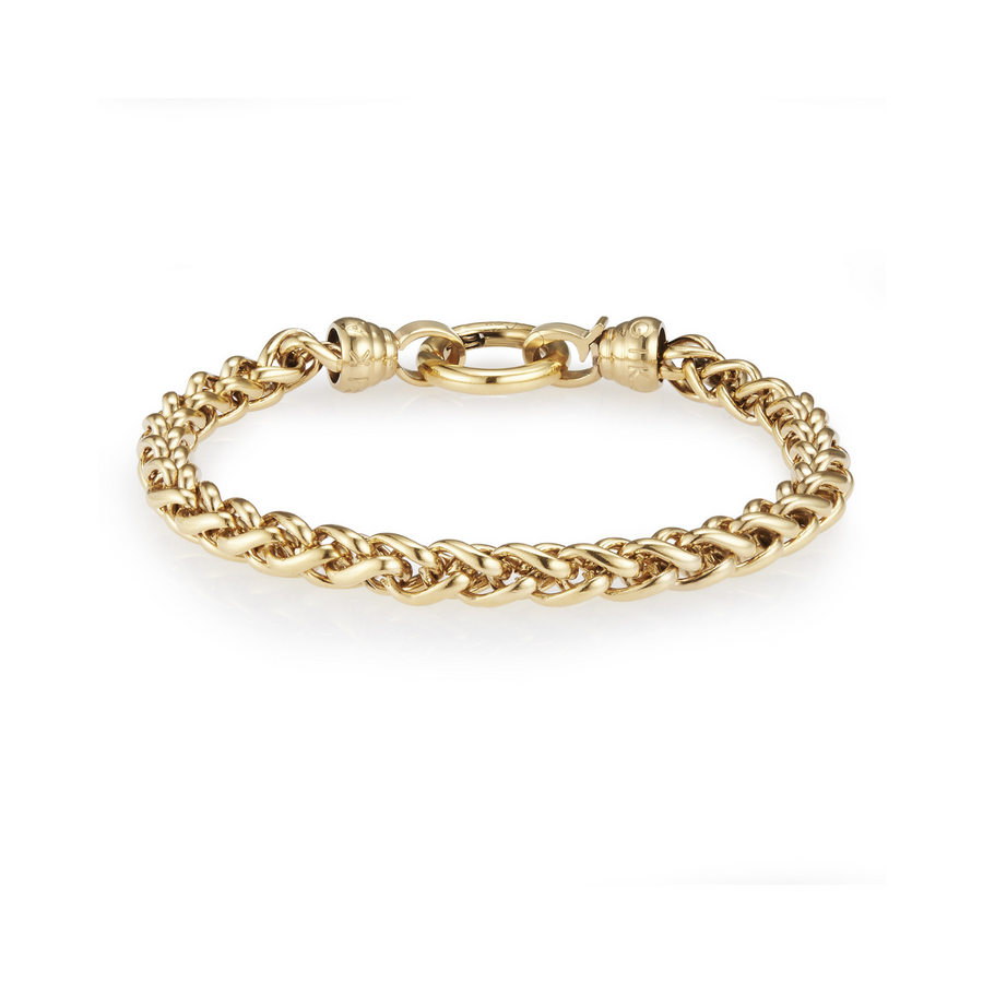 Gold Helix Bracelet Medium (3926672965718)