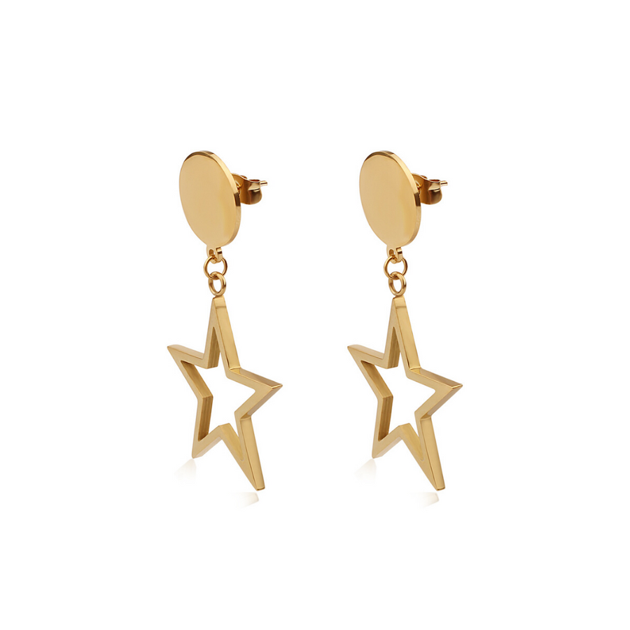 Gold Starfall Earrings (3926684532822)