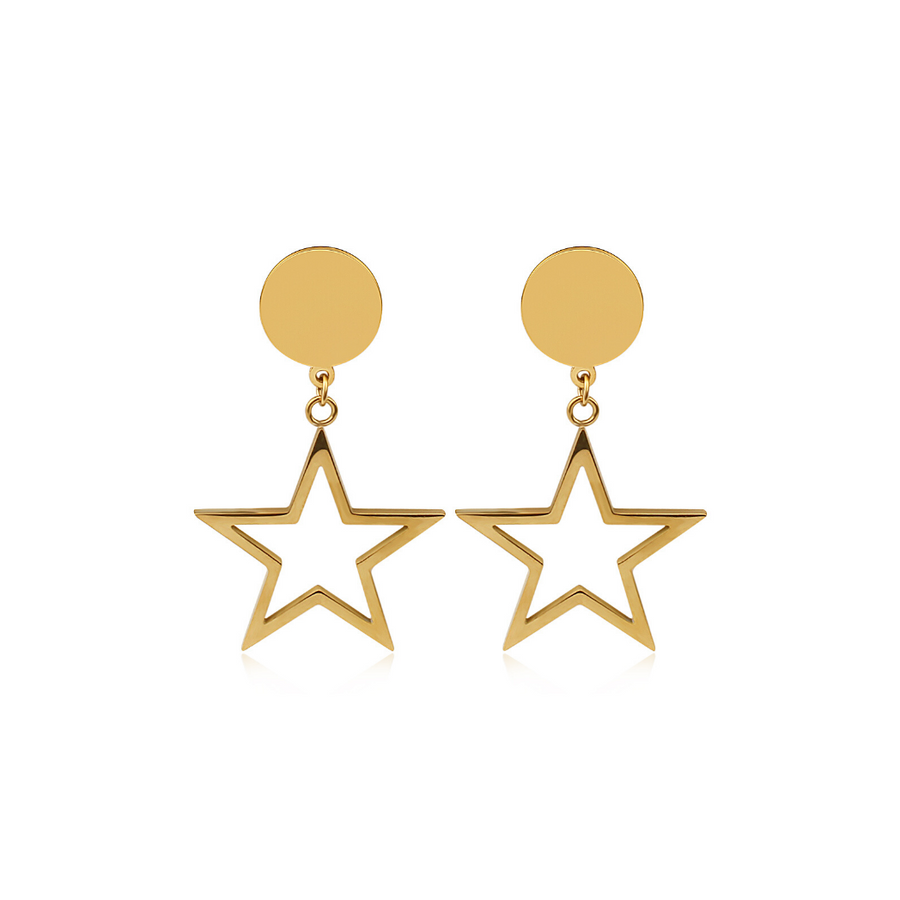 Gold Starfall Earrings (3926684532822)