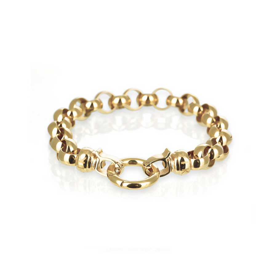 Gold Steel Me Bracelet Small (3926672343126)