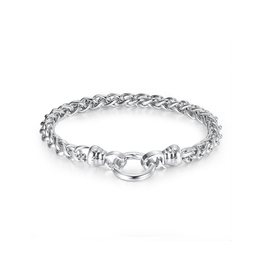 Silver Helix Bracelet Medium (3926671491158)