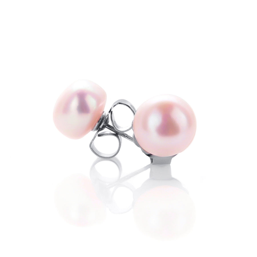 Blush Pink Pearl Studs (3956258898006)