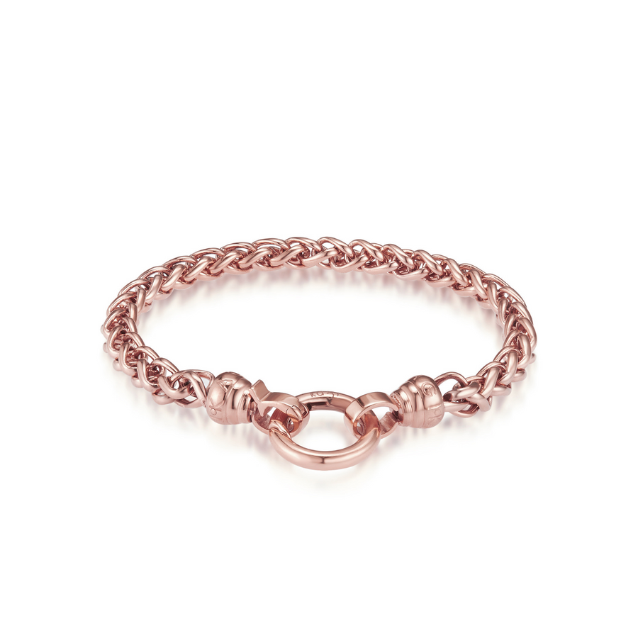 Rose Helix Chain Bracelet - Medium (3926666313814)