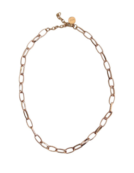 Rose Gold Links Layering Necklace