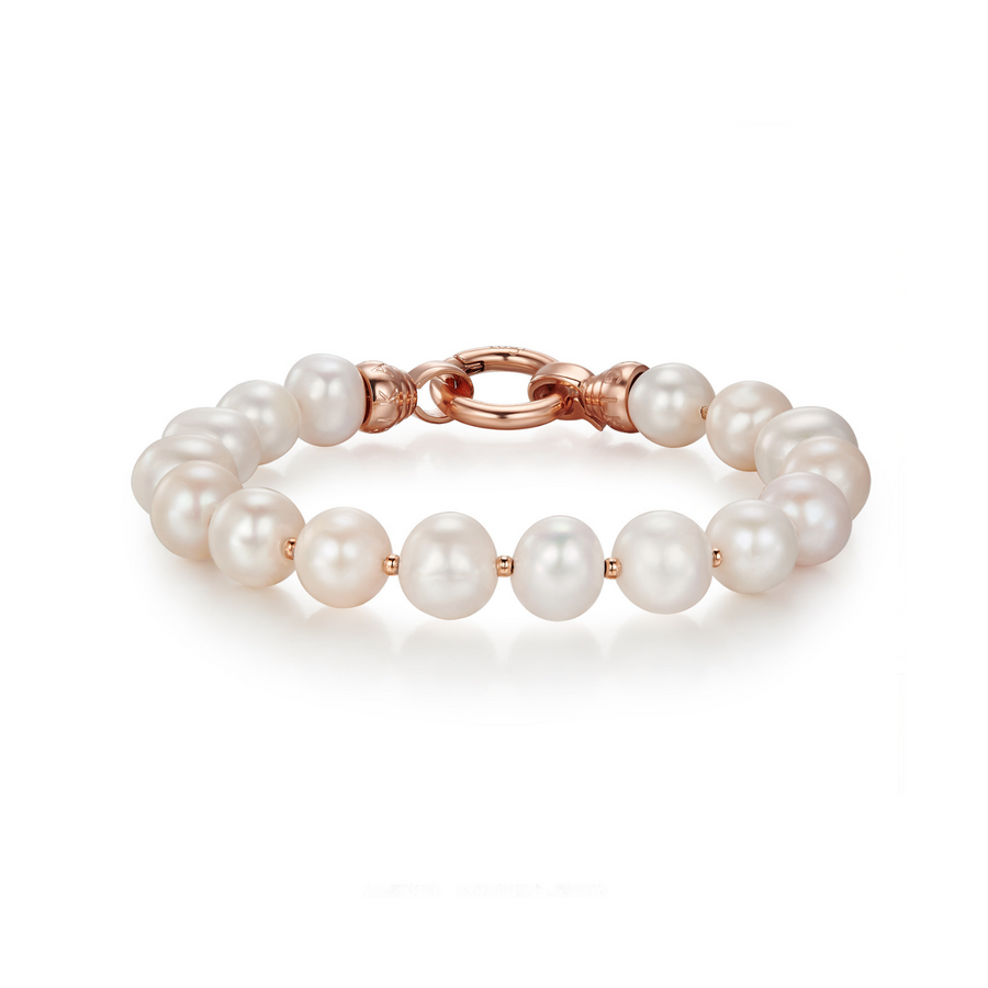 Kagi Rose Pearl Bracelet Medium (3926683222102)