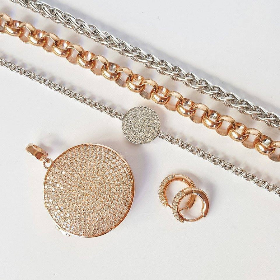 Gold Helix Petite Necklace 50cm