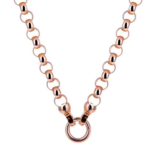 Rose Gold Steel Me Necklace 49cm (3926665625686)
