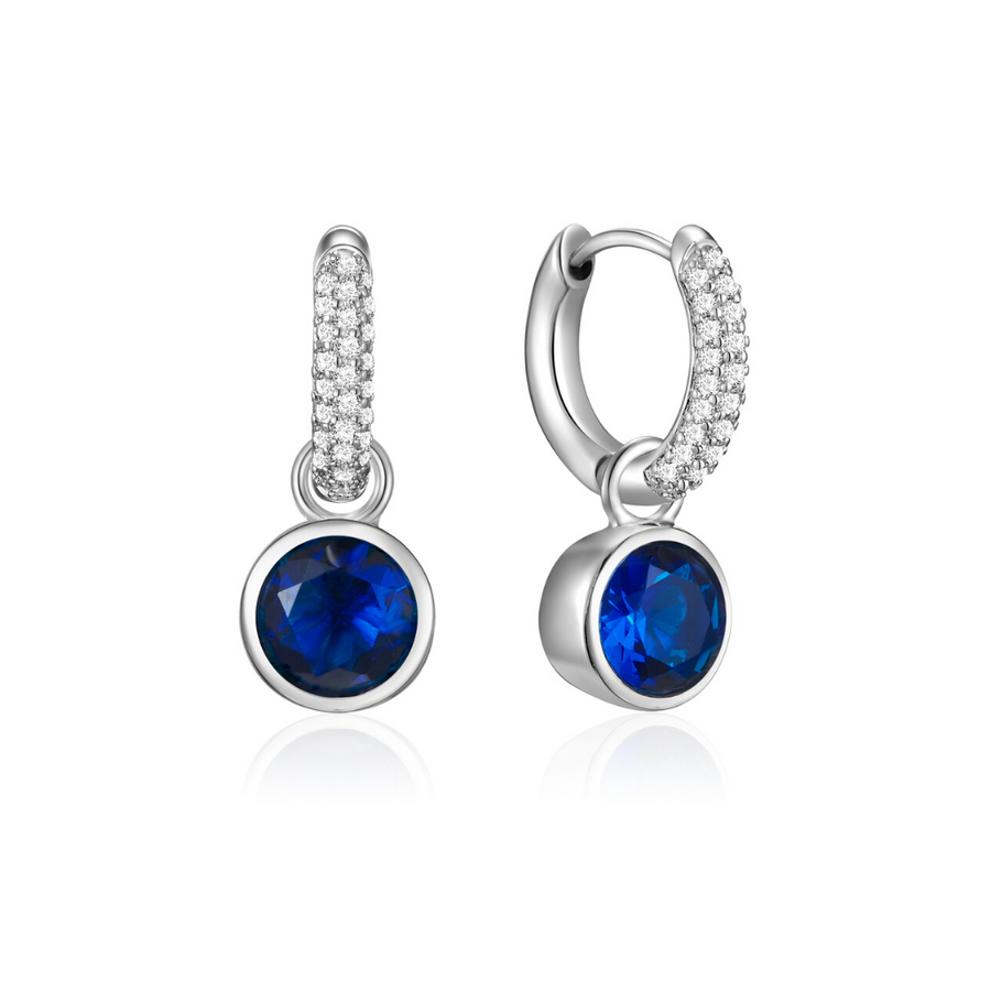 Sapphire Solitaire Ear Charms (3926682370134)