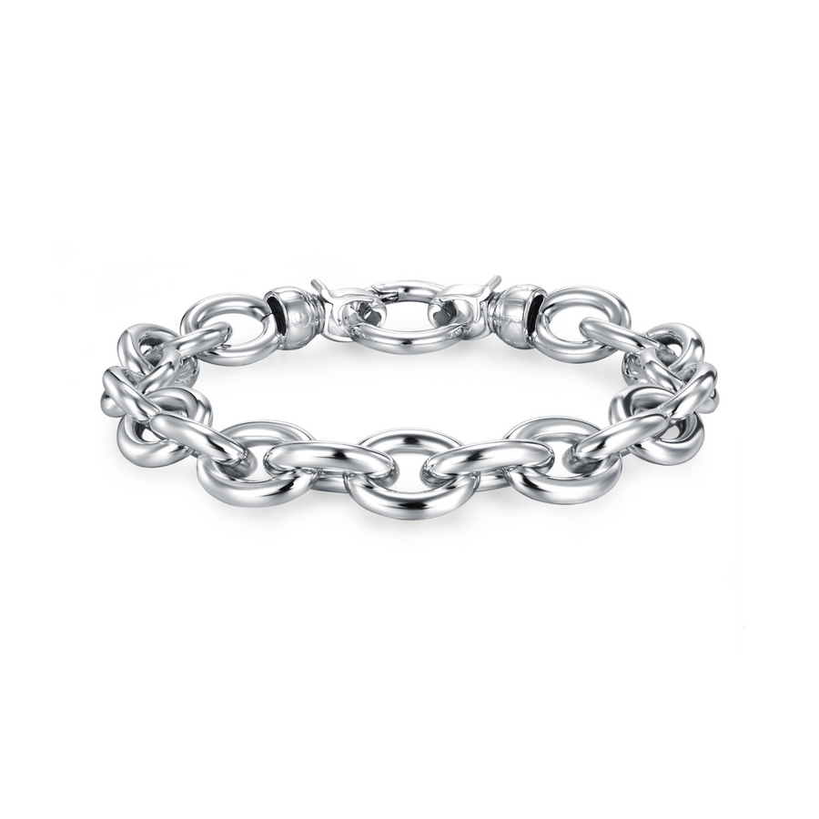 Silver Signature Chain Bracelet L* (3926664020054)