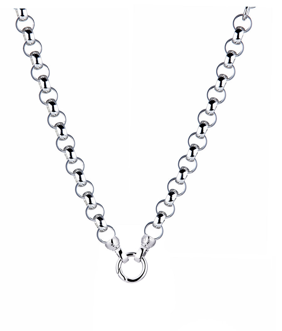 Silver Steel Me Necklace 49cm (3926663069782)