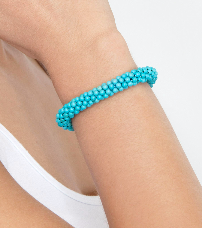 Turquoise Weave Bracelet Small* (3926662348886)