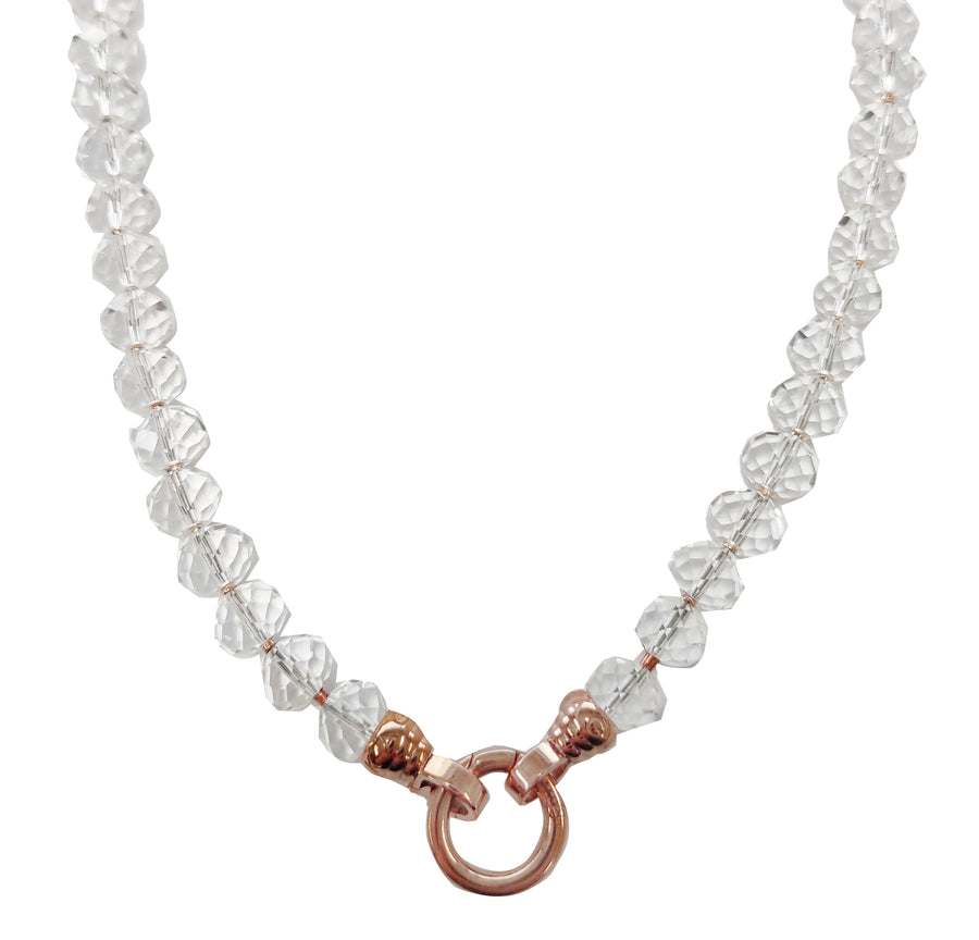 Rose Crystal Opera Petite Necklace 49cm