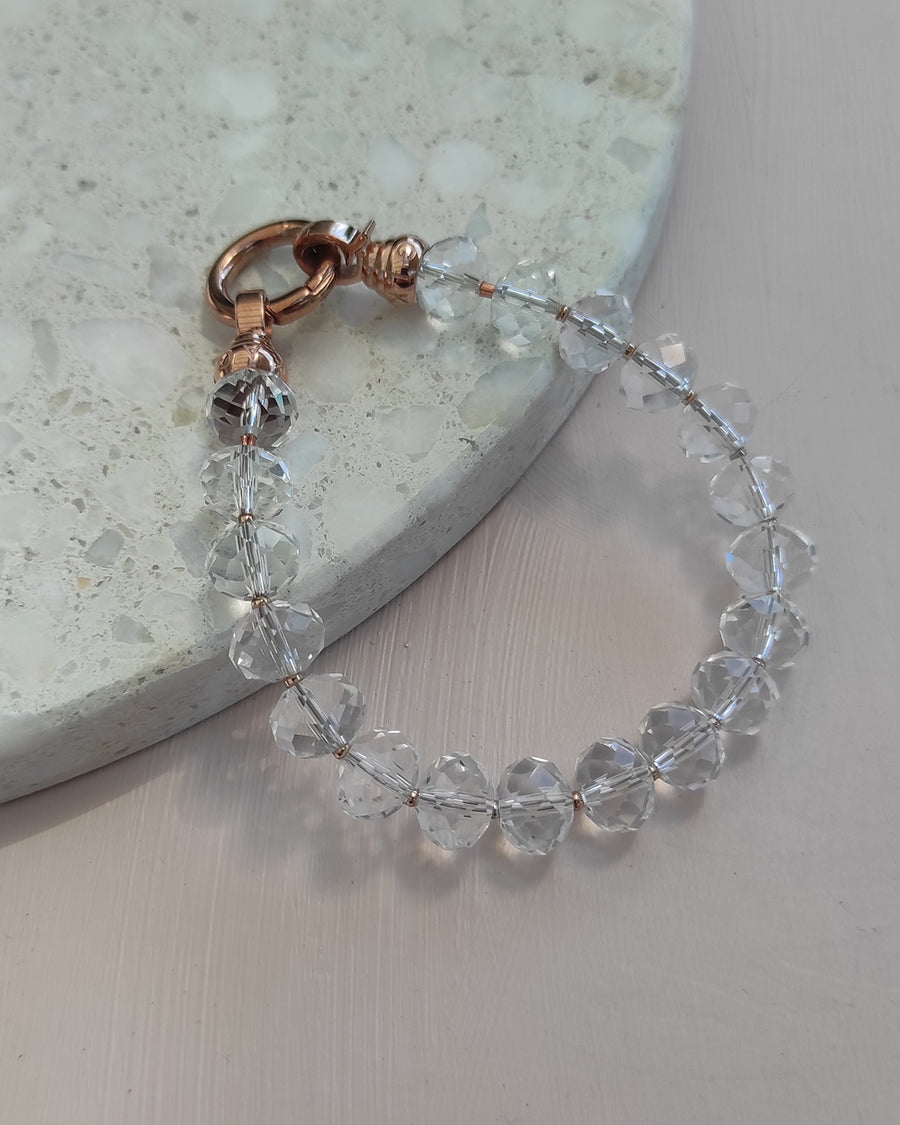 Rose Crystal Opera Bracelet - Medium
