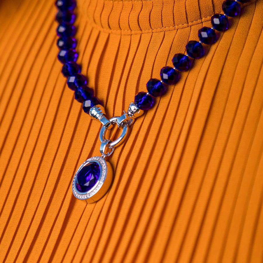 Kagi Sapphire Opera Necklace Maxi 88cm