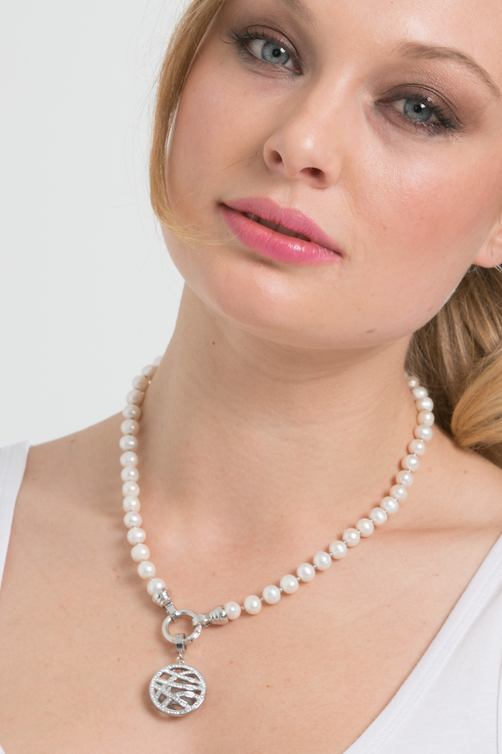 Cream Pearl Necklace 49cm (3926675423318)