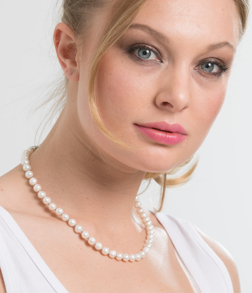 Cream Pearl Petite 46cm Necklace (3926675325014)
