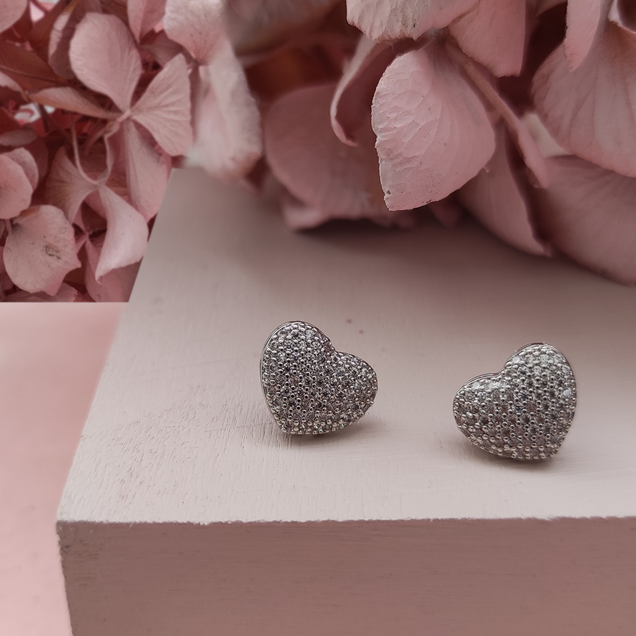 Silver Sparkle Forever Studs