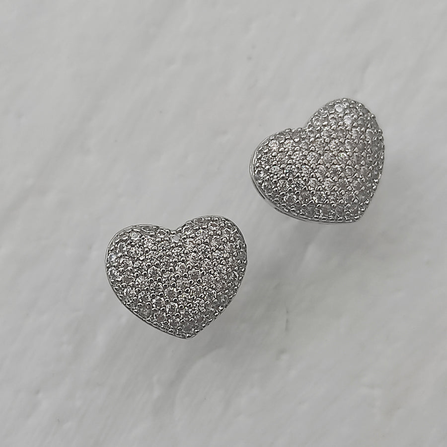 Silver Sparkle Forever Studs