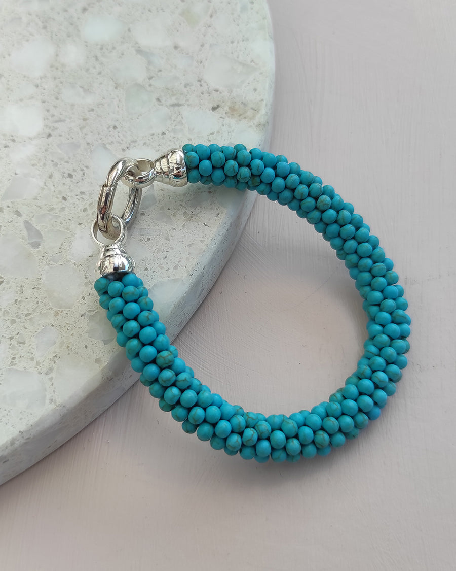 Turquoise Weave Bracelet Small