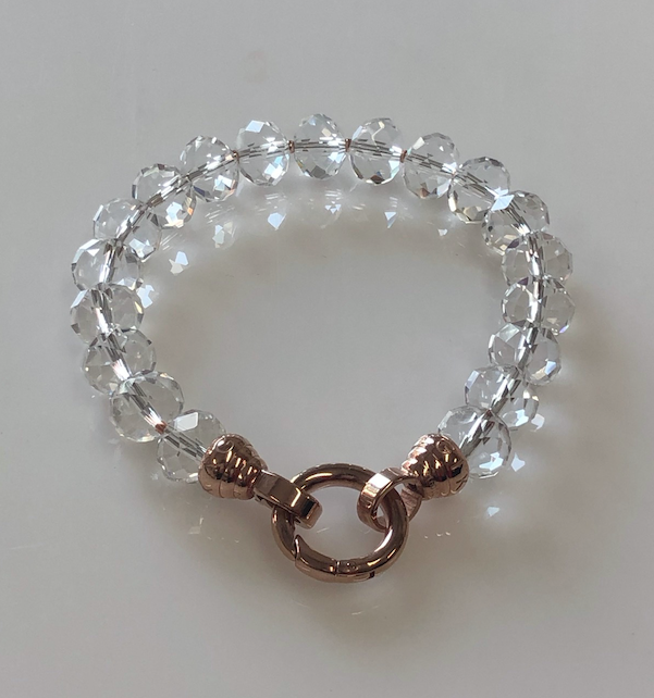 Rose Crystal Opera Bracelet - Medium (4343597727830)