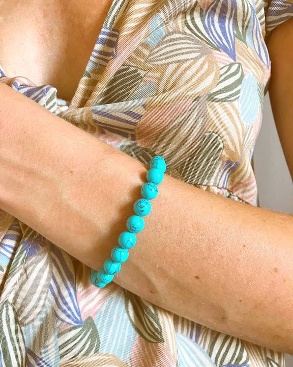 Turquoise Stretch Bracelet (4573577412694)