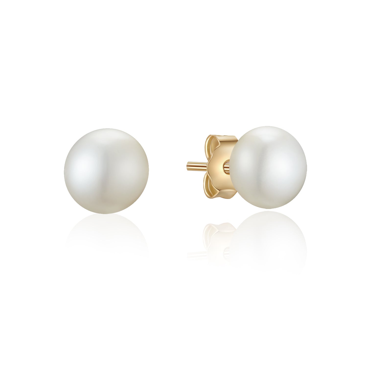 Kagi Gold Freshwater Seed Pearl Studs