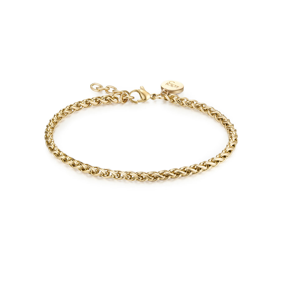 Gold Helix Petite Bracelet Adjustable (3926679093334)