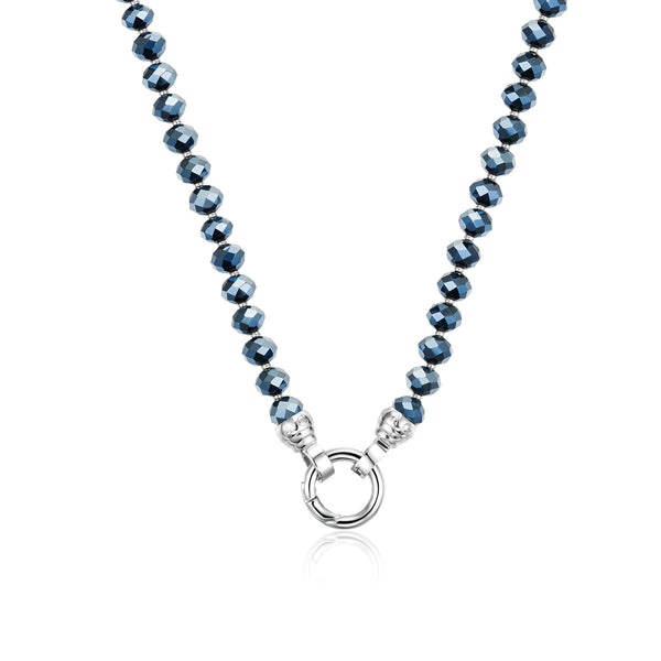 ★MIDNIGHT MOMENT.★ clear knot necklace navy yJIod5hvQmqmgAk1MCJK_Kagi_Midn